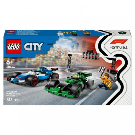 LEGO® City 60474 Padok F1 s formulemi VCARB a Sauber