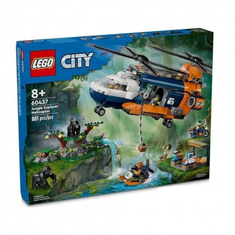 LEGO® City 60437 Helikoptéra na průzkum džungle v základním táboře