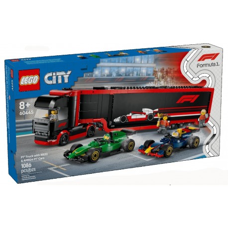 LEGO® City 60445 Kamion F1 s vozy F1 RB20 a AMR24