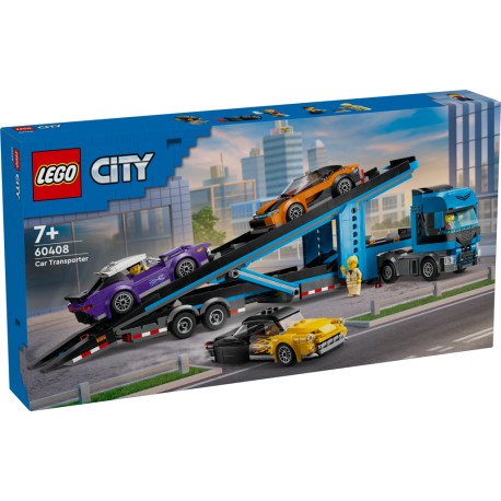LEGO® City 60408 Kamion pro přepravu aut se sporťáky