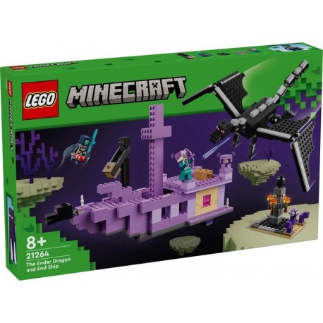 LEGO® Minecraft 21264 Drak z Enderu a loď z Endu