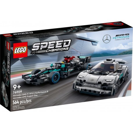 LEGO Speed Champions 76909 Mercedes-AMG F1 W12 E Performance a Mercedes-AMG Project One
