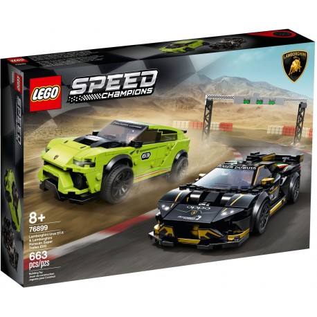 LEGO Speed Champions 76899 Lamborghini Urus ST-X & Lamborghini Huracán Super Trofeo EVO