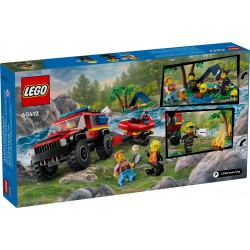 LEGO® City 60412 Hasičský vůz 4x4 a záchranný člun