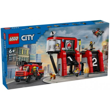 LEGO® City 60414 Hasičská stanice s hasičským vozem